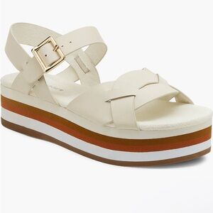 Kelsi Dagger Cream Platform Sandals